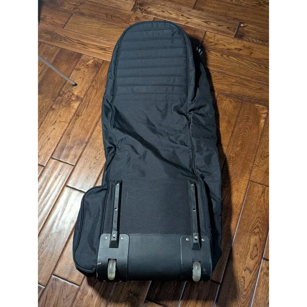 Samsonite Wheeled Golf Travel Bag Padded Club Cover Rolling Case Black 50